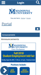 Mobile Screenshot of myportal.madonna.edu