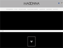 Tablet Screenshot of madonna.pl